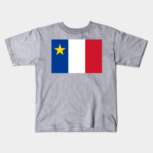 Flag of Acadia Kids T-Shirt